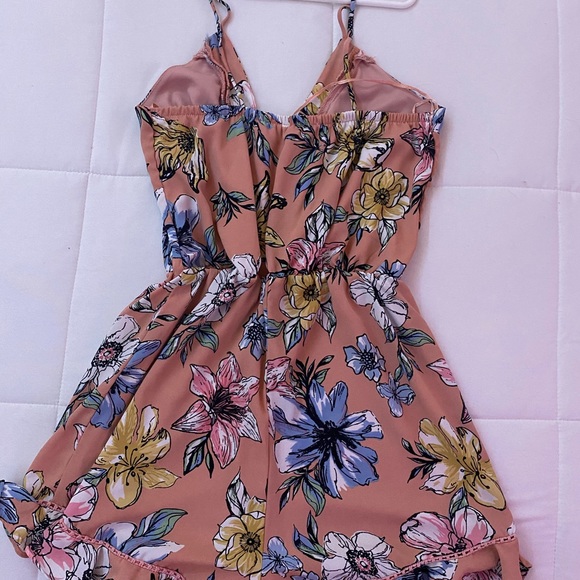 Pink Floral Romper - Picture 3 of 3